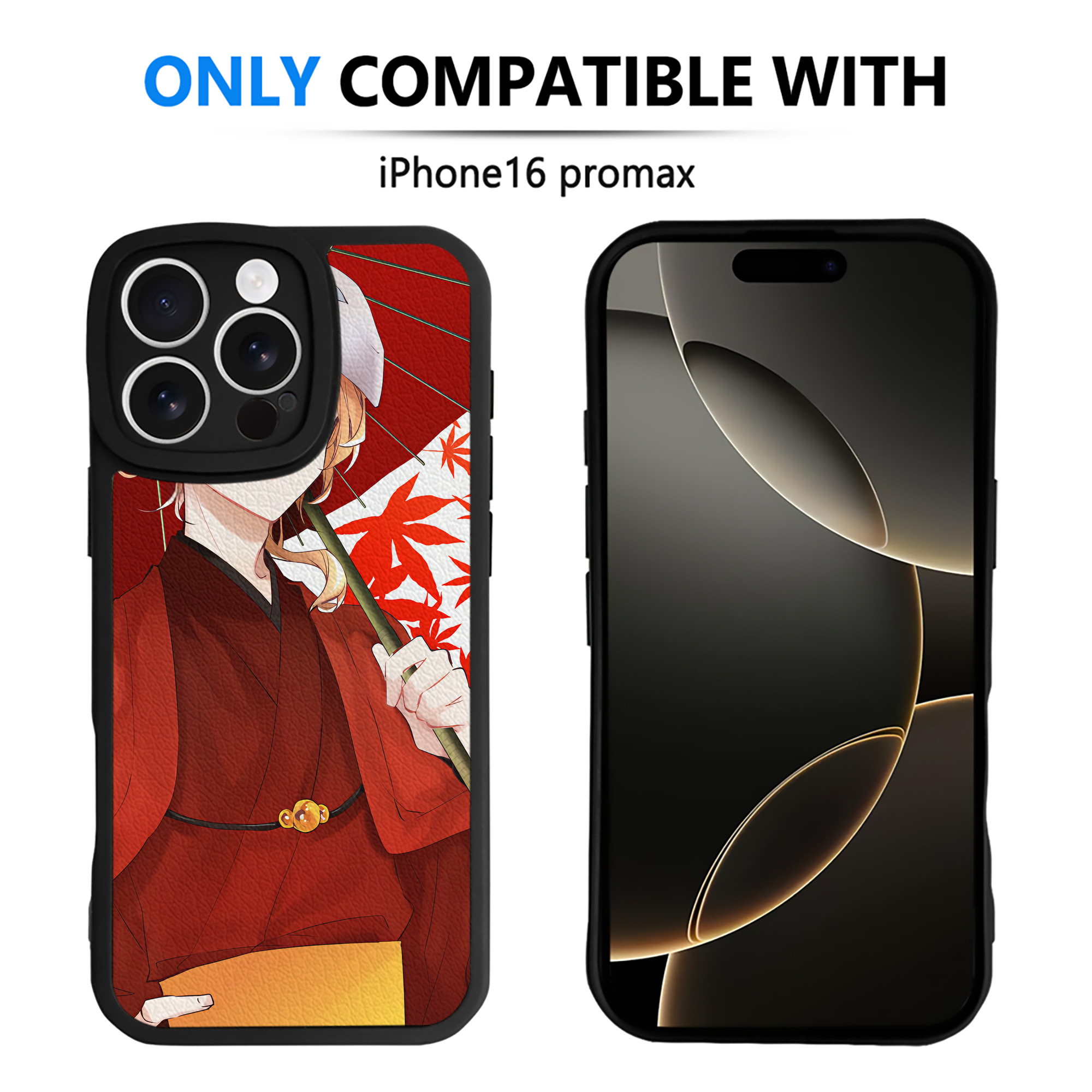 （画像用） 文豪ストレイドッグス Bungo Stray Dogs 【iPhone 16シリーズ対応】シリコンスマホケース（レザー調） 材質：シリコン
